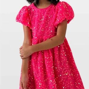 Lola + the Boys - Pink Sequin Party Dress